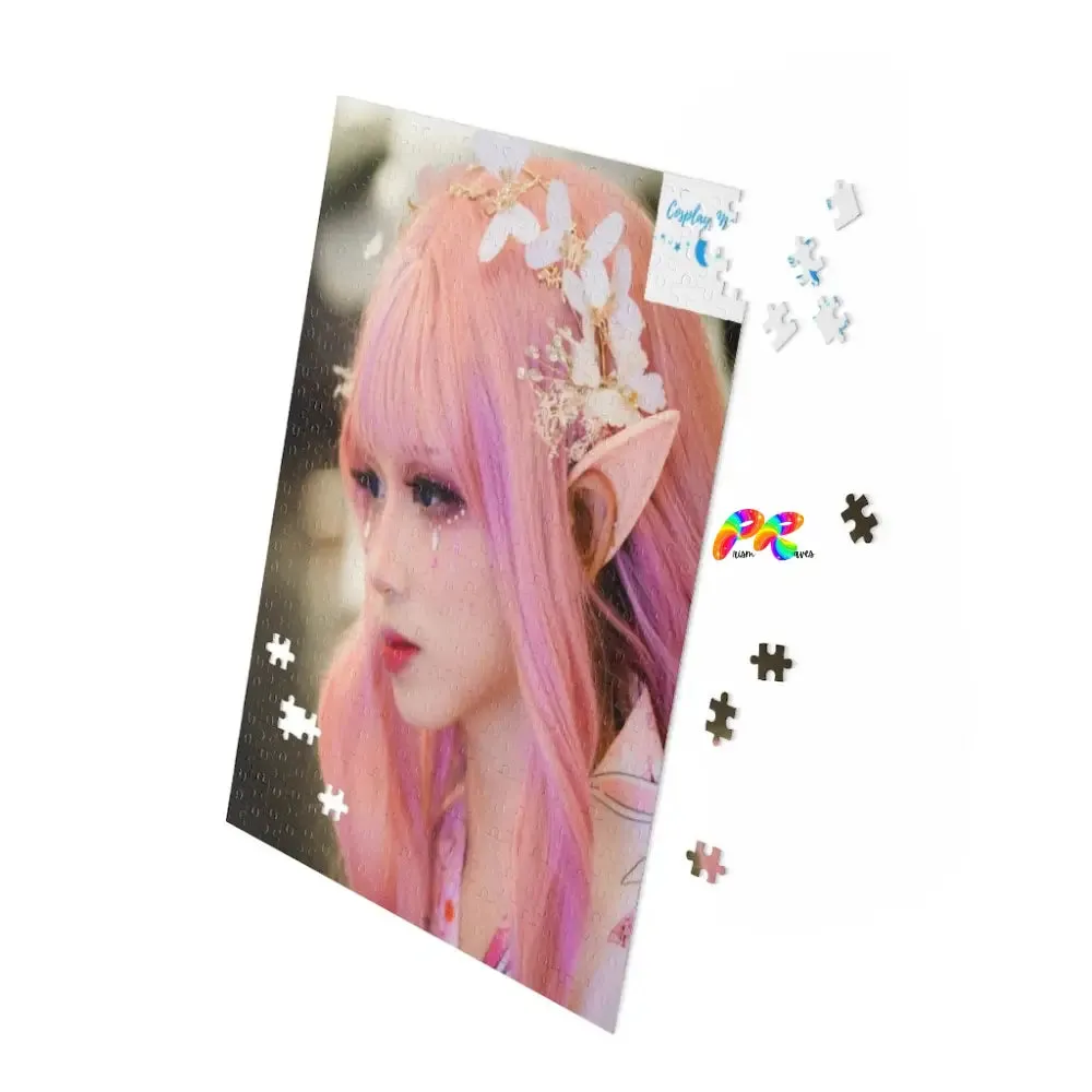 Girl Elf With Pink Wig Puzzle (120, 252, 500-Piece)