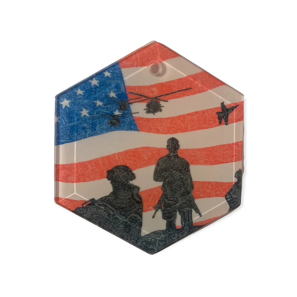 Glass Ornaments - American Heroes