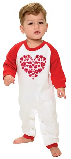 Glitter Heart Infant Romper
