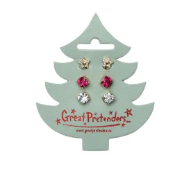Great Pretenders Clip Earrings - Holiday Tree