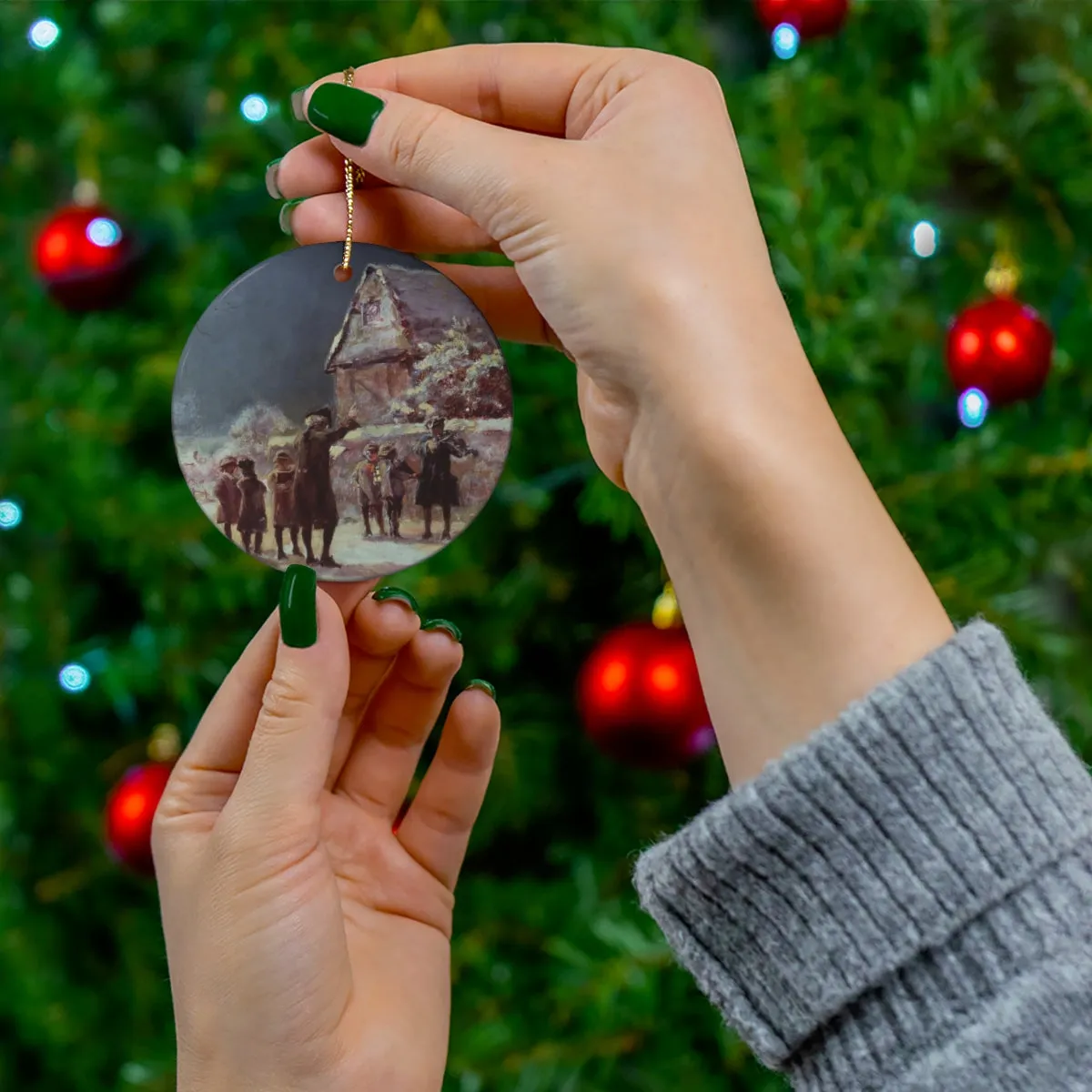 Henry John Yeend King: "Twas the Night Before Christmas" - Holiday Ornament