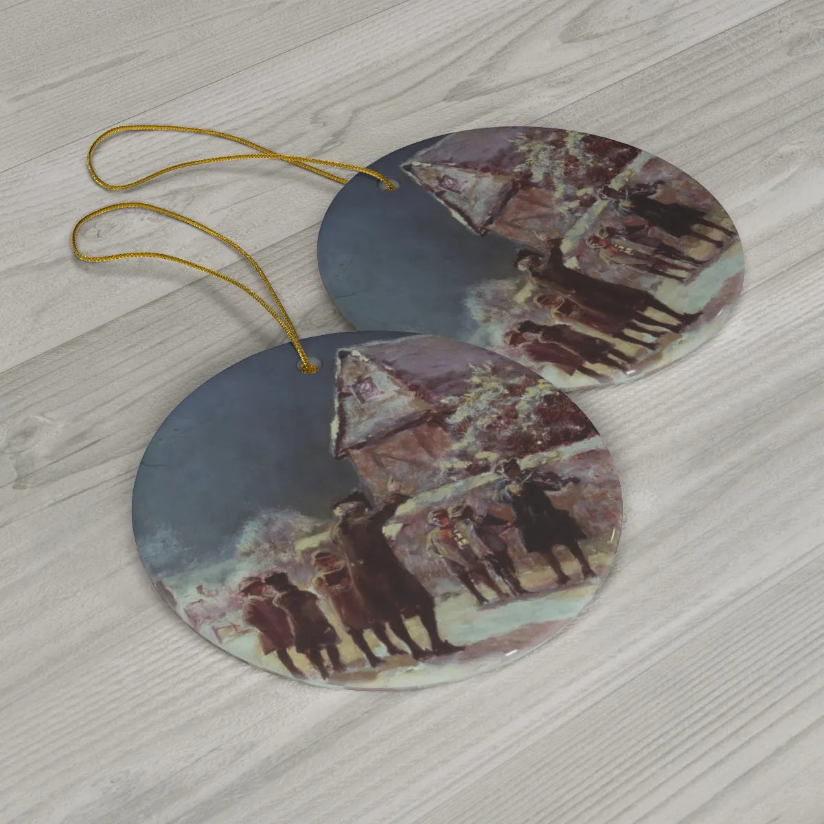 Henry John Yeend King: "Twas the Night Before Christmas" - Holiday Ornament