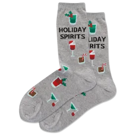 HOTSOX Women's Holiday Spirits Crew Socks