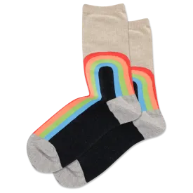 HOTSOX Women's Rainbow Crew Socks