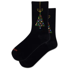 HOTSOX Women's Tree Ornament Crew Sock