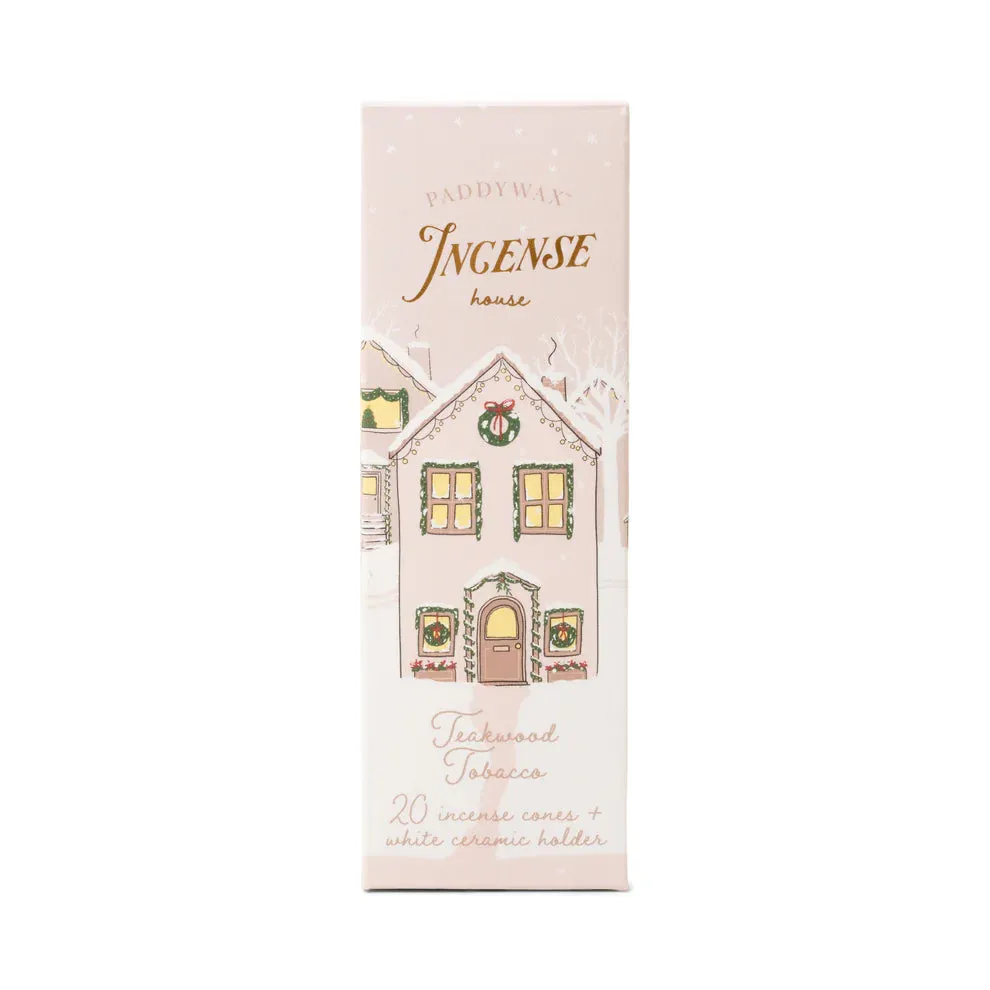 Incense Cone Holder - White House ( Includes Incense Cones )
