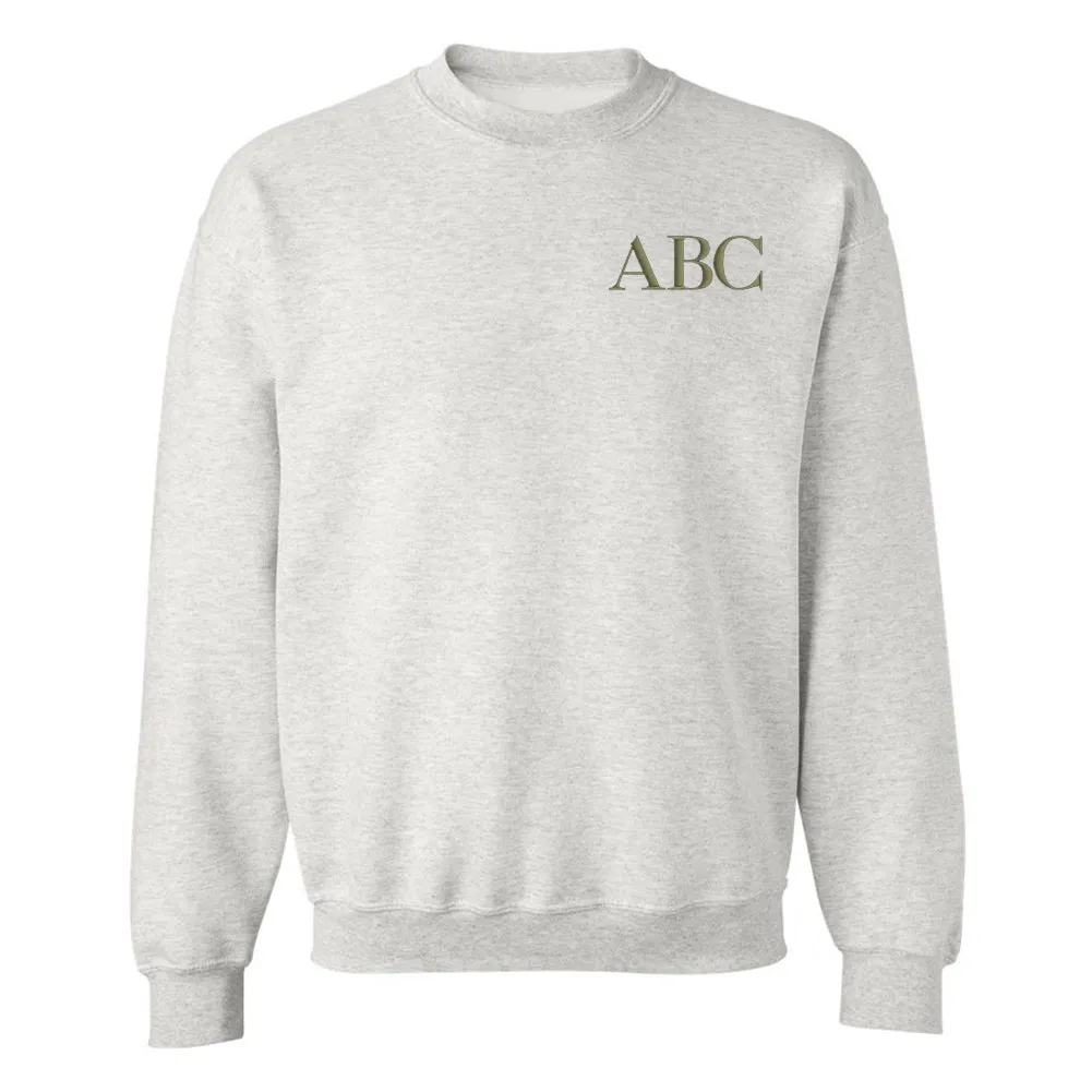 Initialed Crewneck Sweatshirt