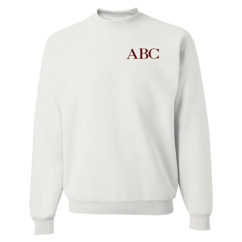 Initialed Crewneck Sweatshirt