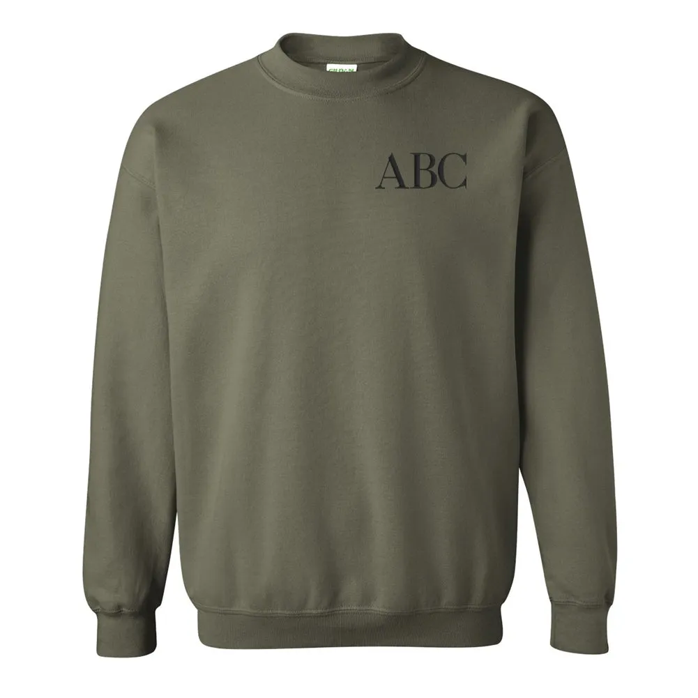 Initialed Crewneck Sweatshirt