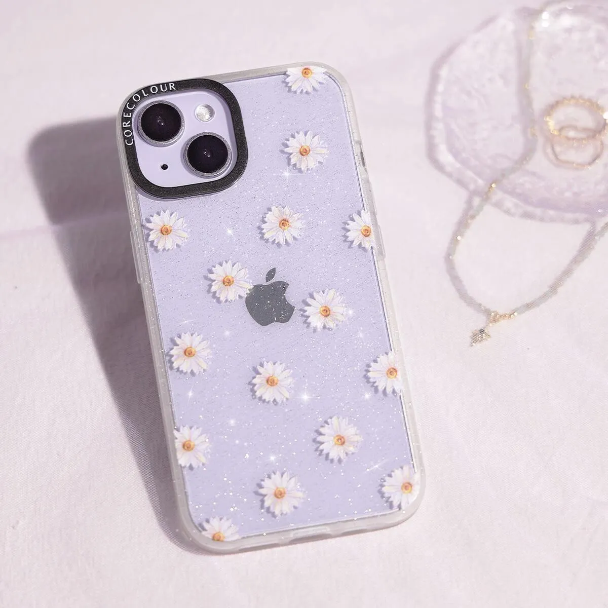 iPhone 12 Pro Max Oopsy Daisy Glitter Phone Case MagSafe Compatible