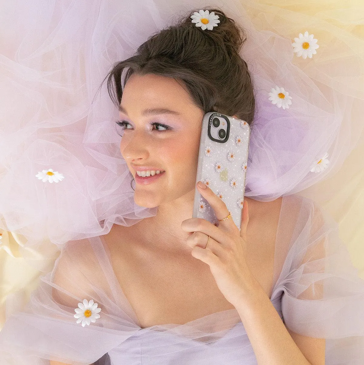 iPhone 12 Pro Max Oopsy Daisy Glitter Phone Case MagSafe Compatible