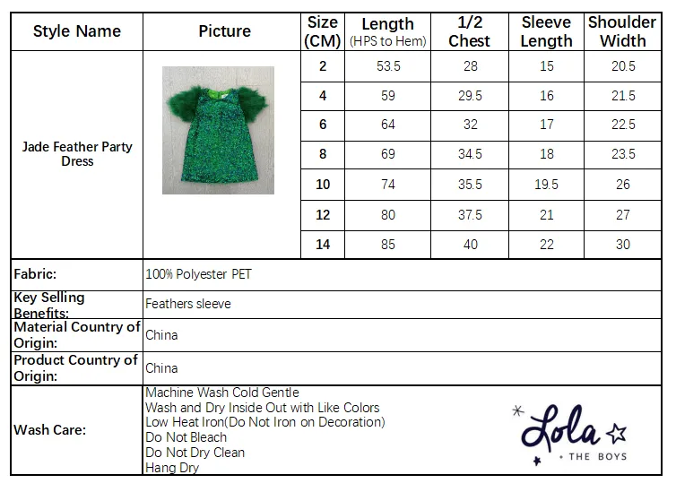 Jade Feather Party Dress