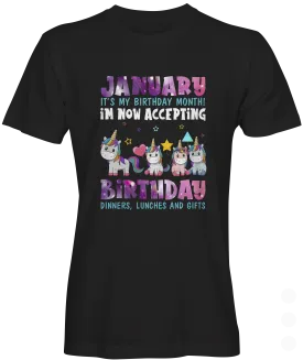 January Is My Birthday T-shirt