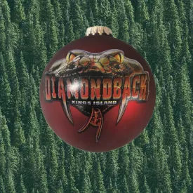Kings Island Diamondback Glass Ball Ornament