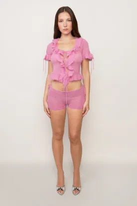 Knit Side Tie Short