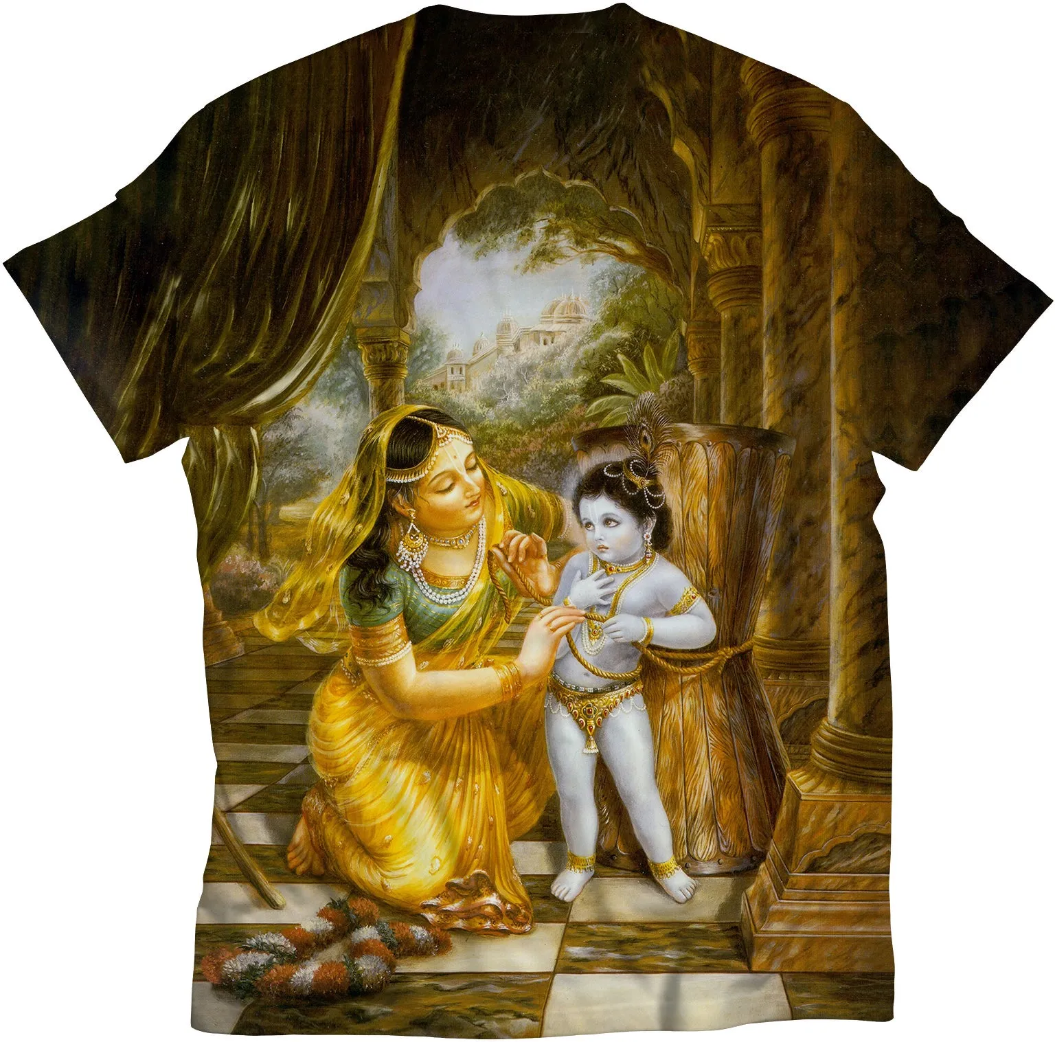 Krishna being punished