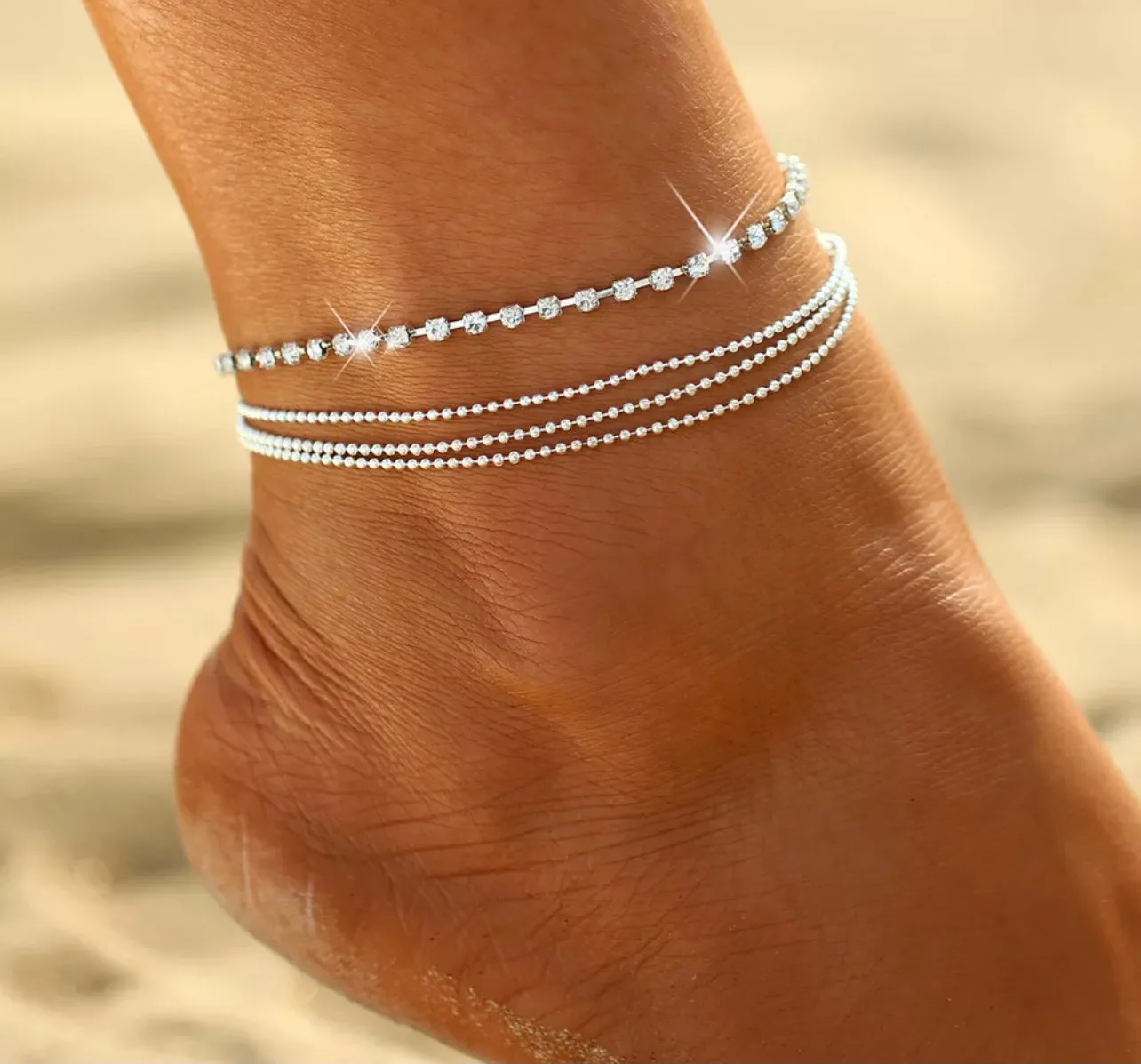 Layered Boho Anklet