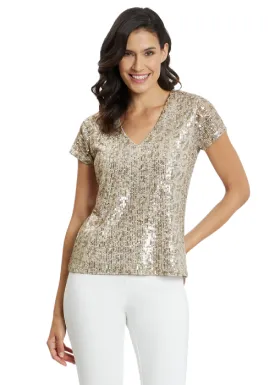 LEOPARD SEQUINS WINNIE TOP