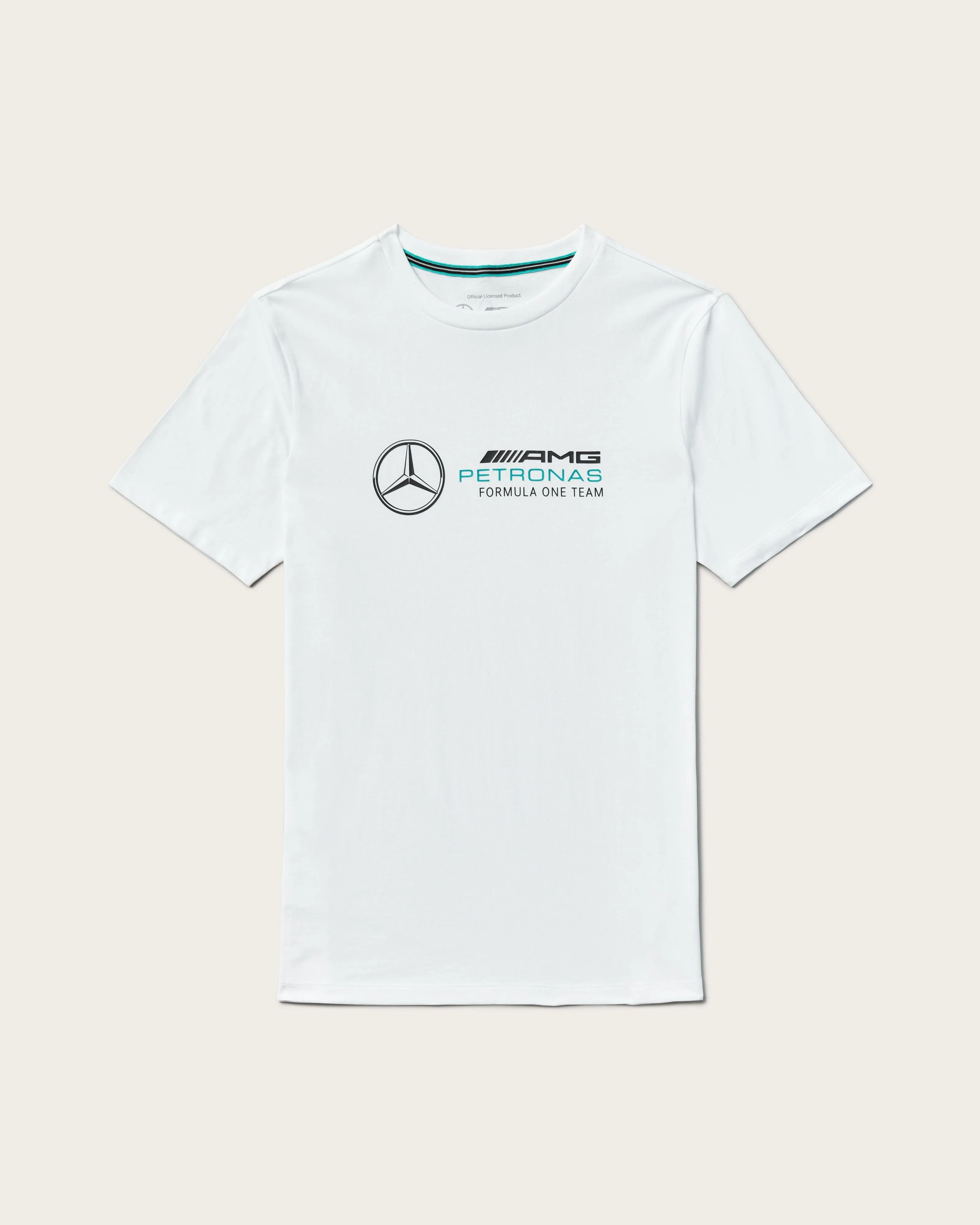 Mens Large Logo Tee White