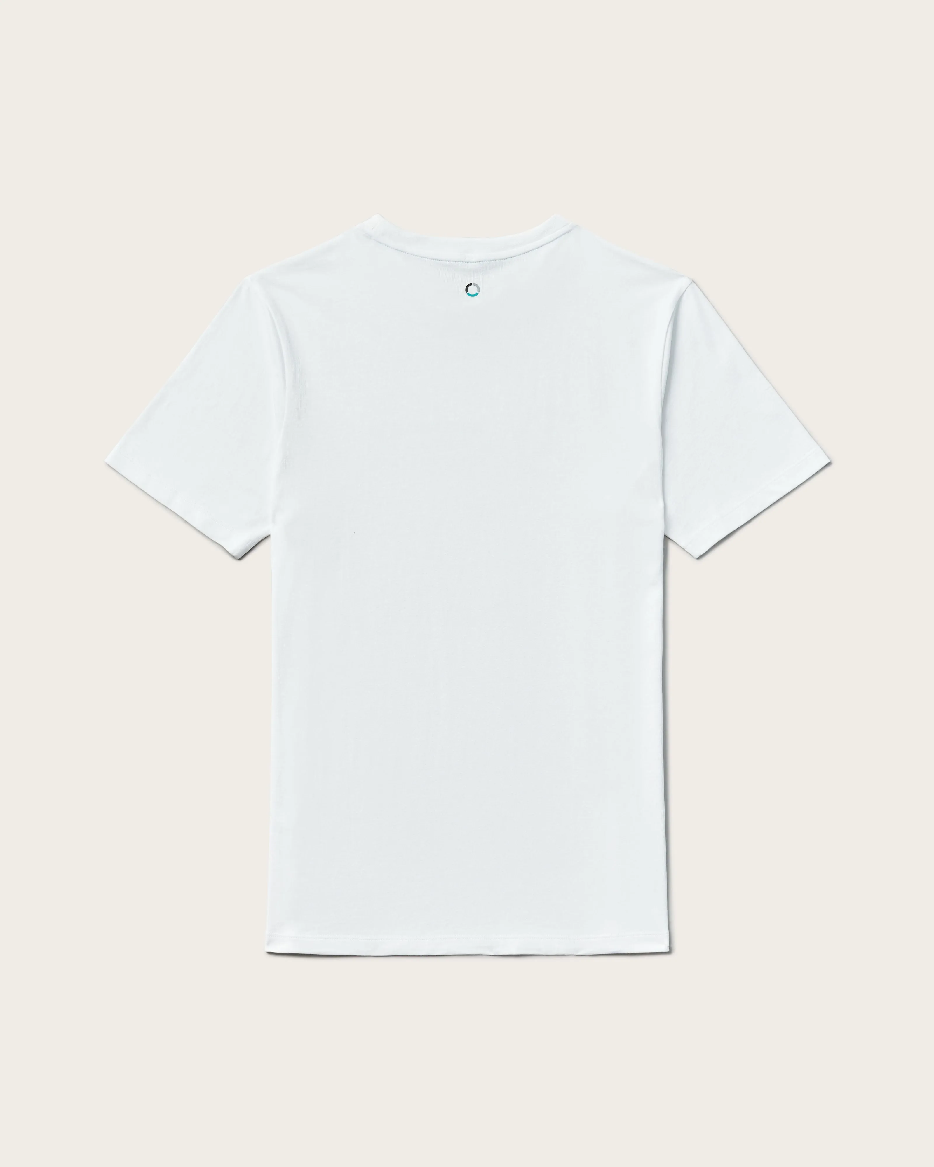 Mens Large Logo Tee White