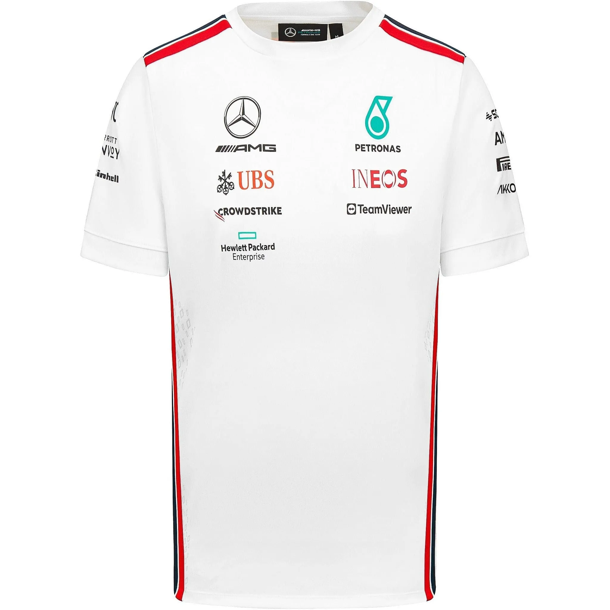 Mercedes AMG Petronas F1 2023 Men's Driver T-Shirt - Black/White