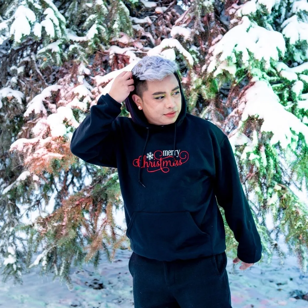 Merry Christmas Embroidered Sweatshirt