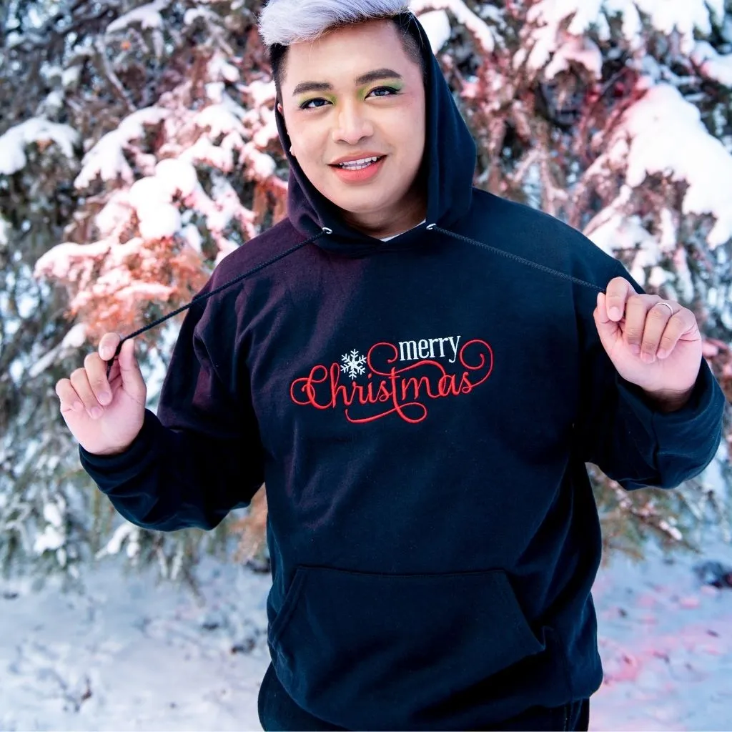 Merry Christmas Embroidered Sweatshirt