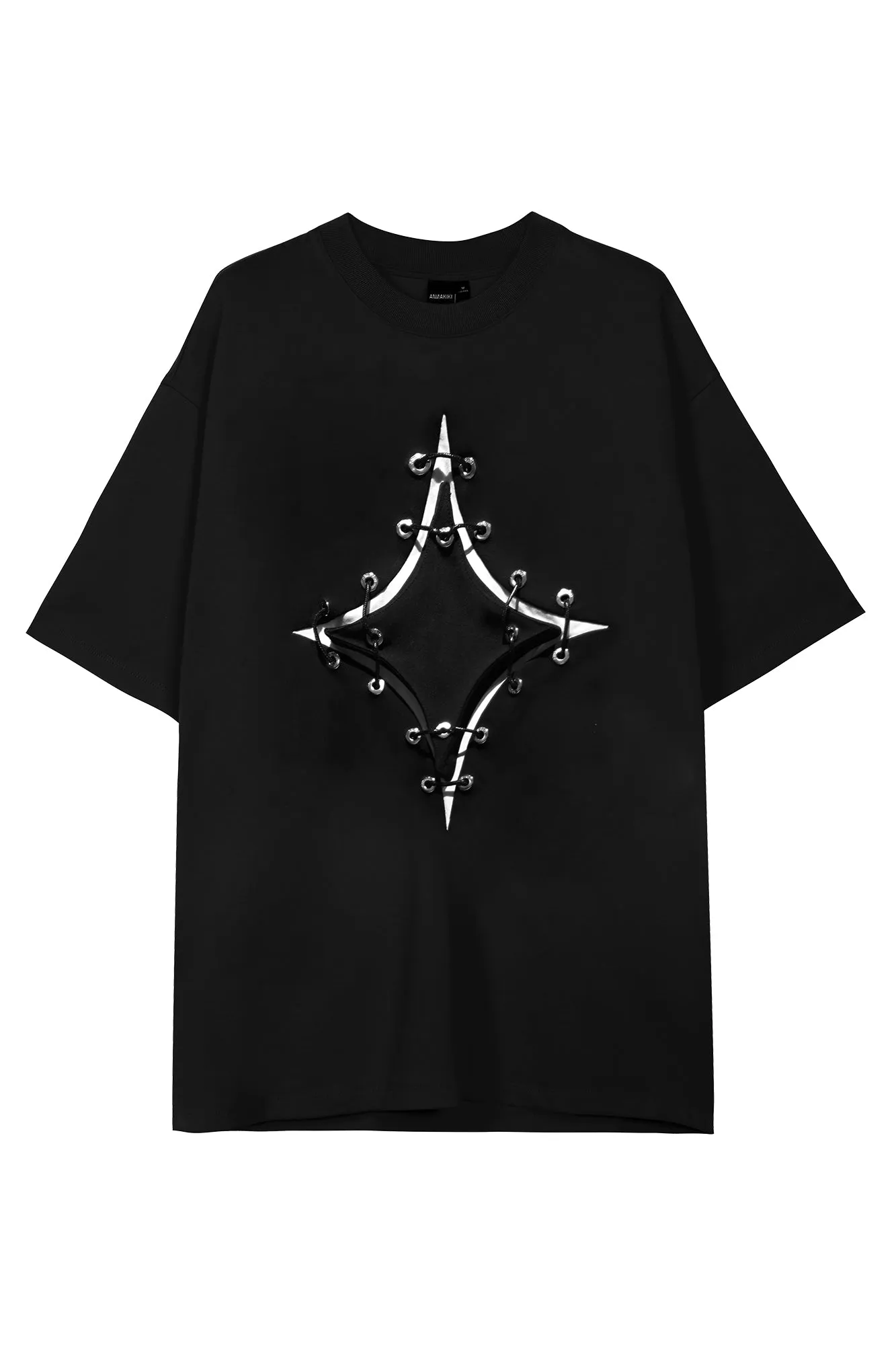 Meteor deconstruction contrasting color T-shirt