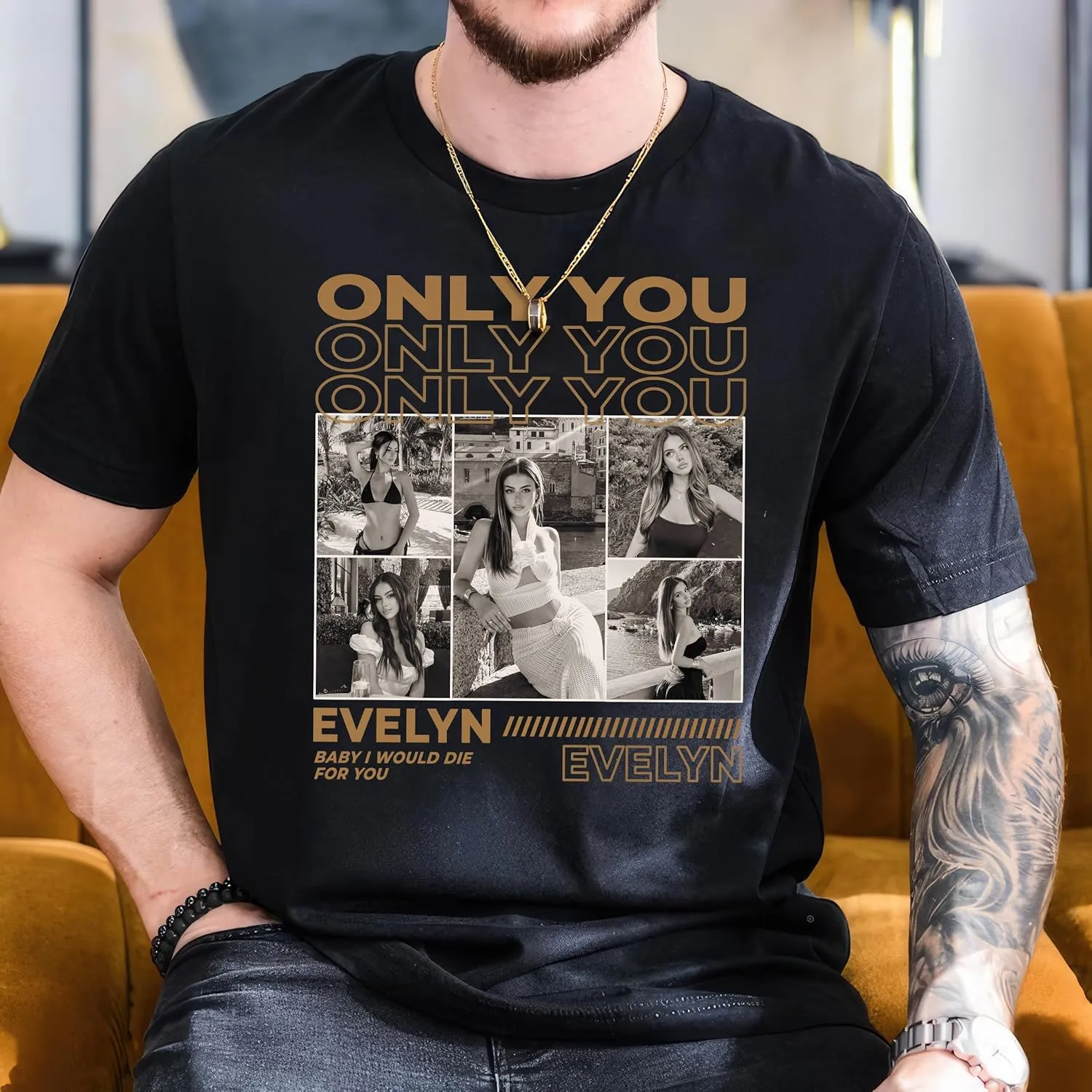 Mit & Mia Custom Bootleg Rap Tee Shirts - Vintage Graphic Tees for Boyfriend - Christmas, Birthday