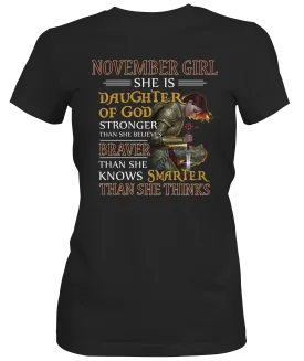 November Girl  Ladies T-shirt