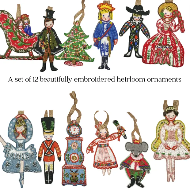 Nutcracker Embroidered Ornament - Drosselmeyer