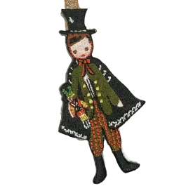 Nutcracker Embroidered Ornament - Drosselmeyer