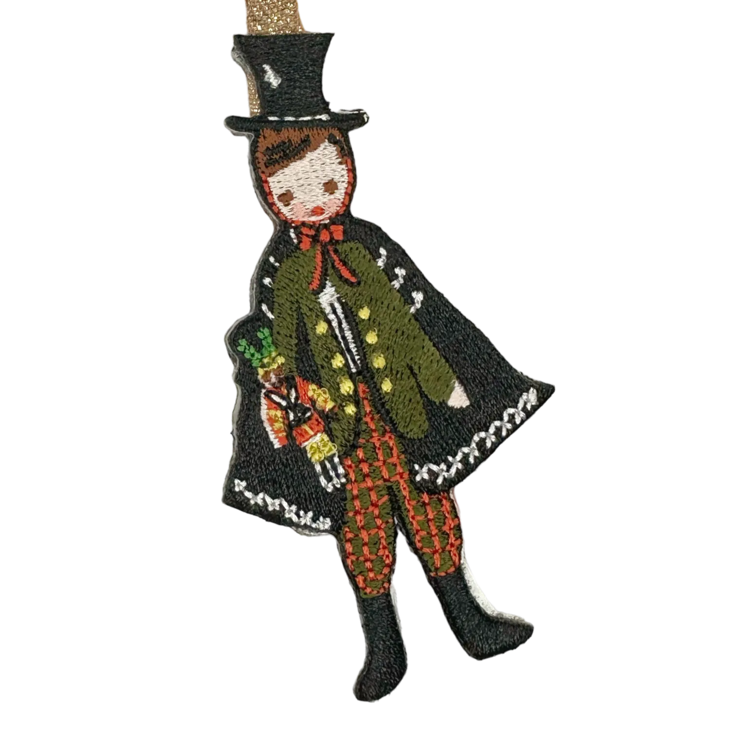 Nutcracker Embroidered Ornament - Drosselmeyer