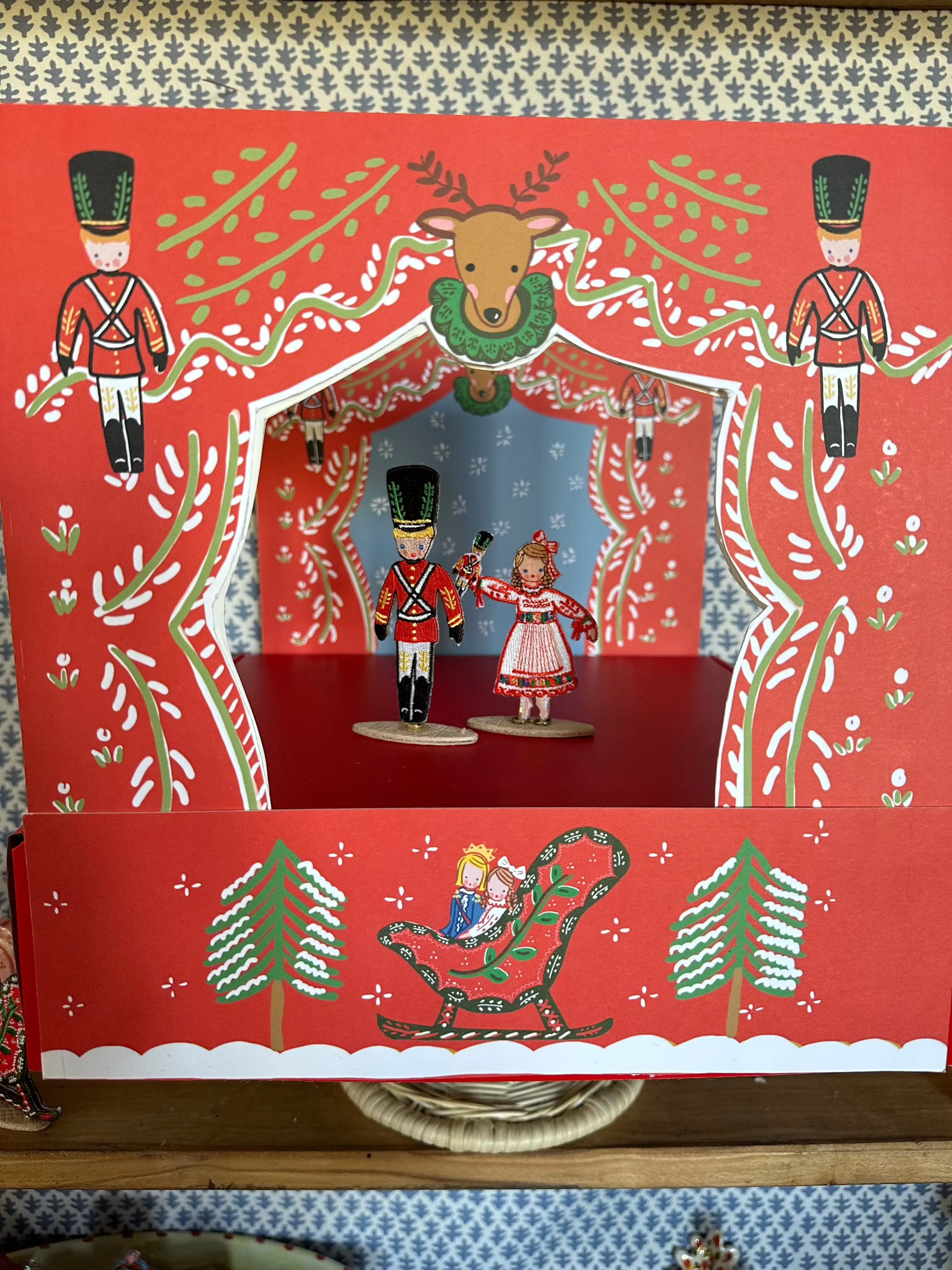 Nutcracker Theater Embroidered Characters   Stage