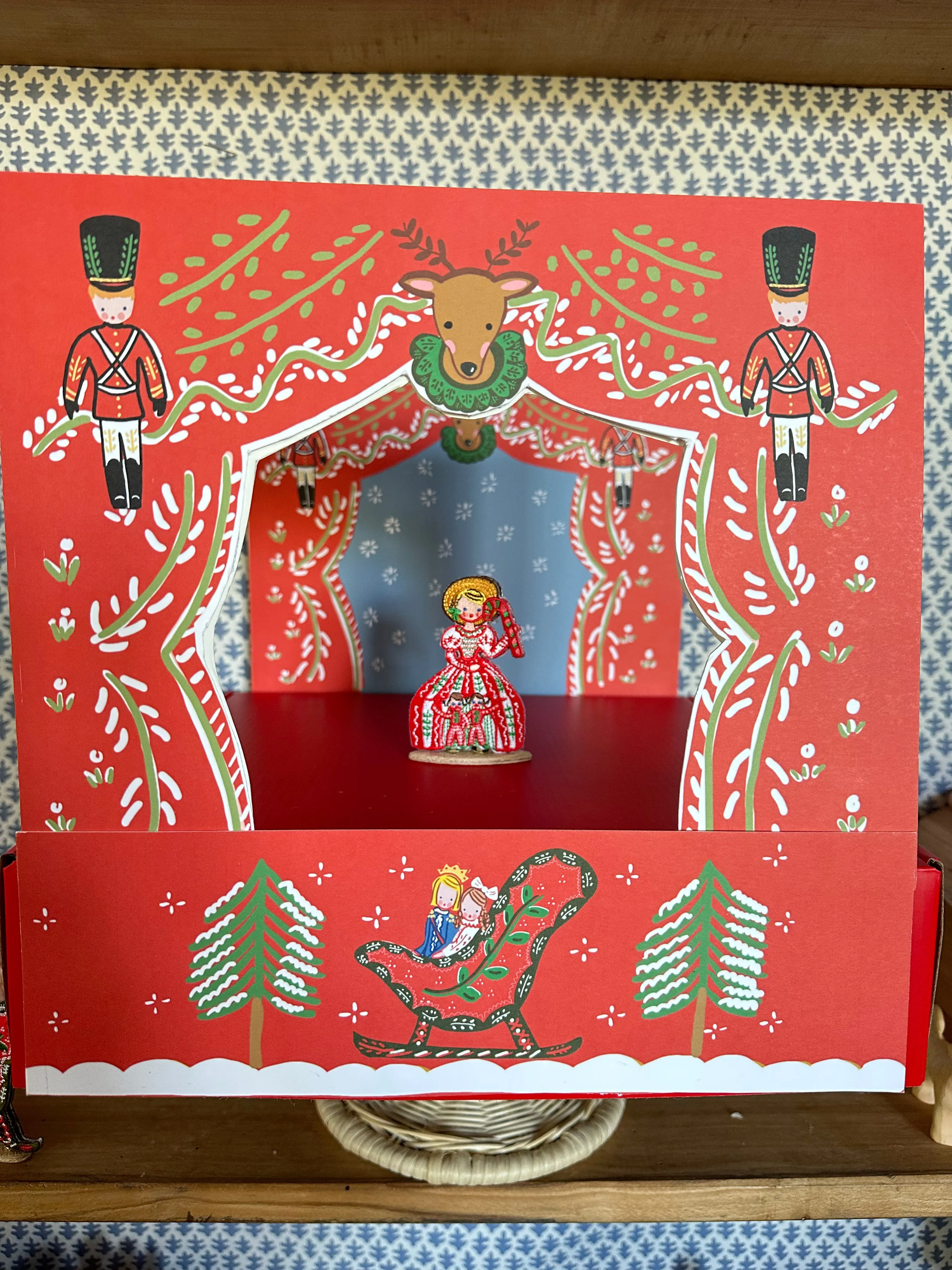 Nutcracker Theater Embroidered Characters   Stage