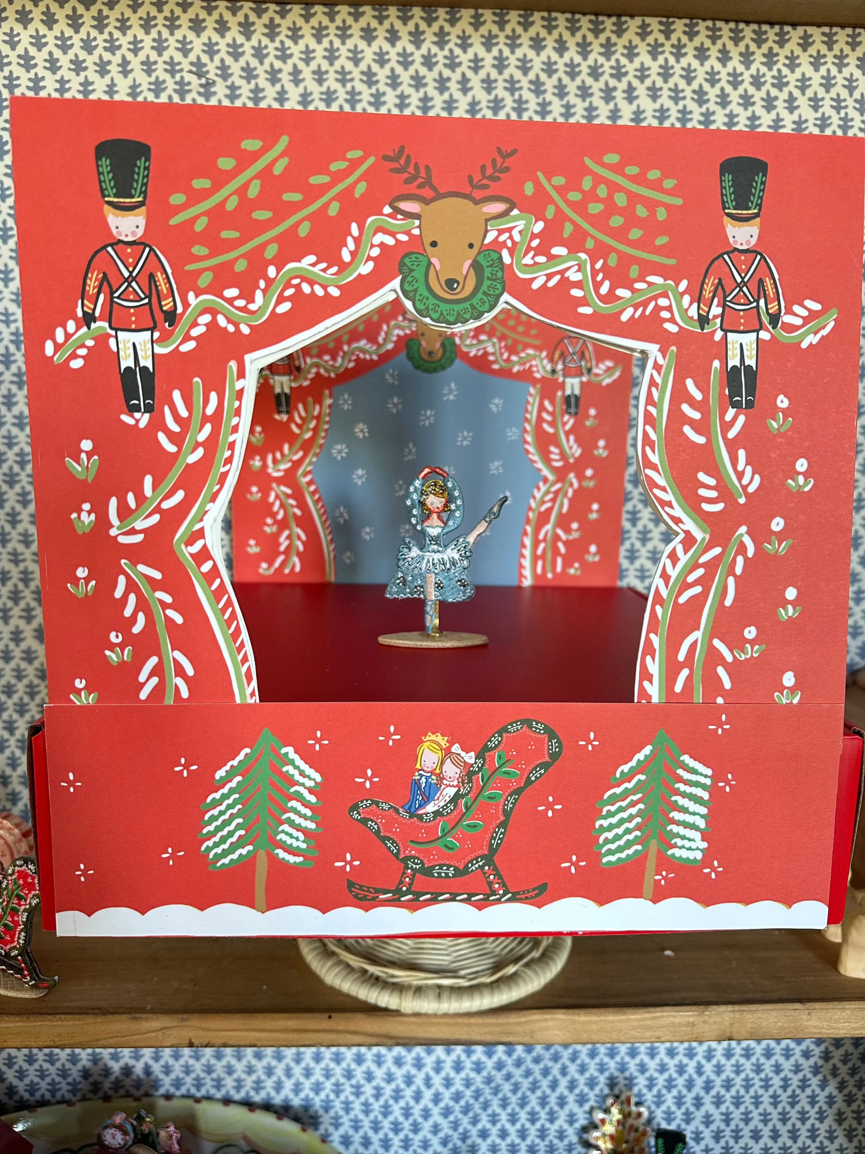 Nutcracker Theater Embroidered Characters   Stage