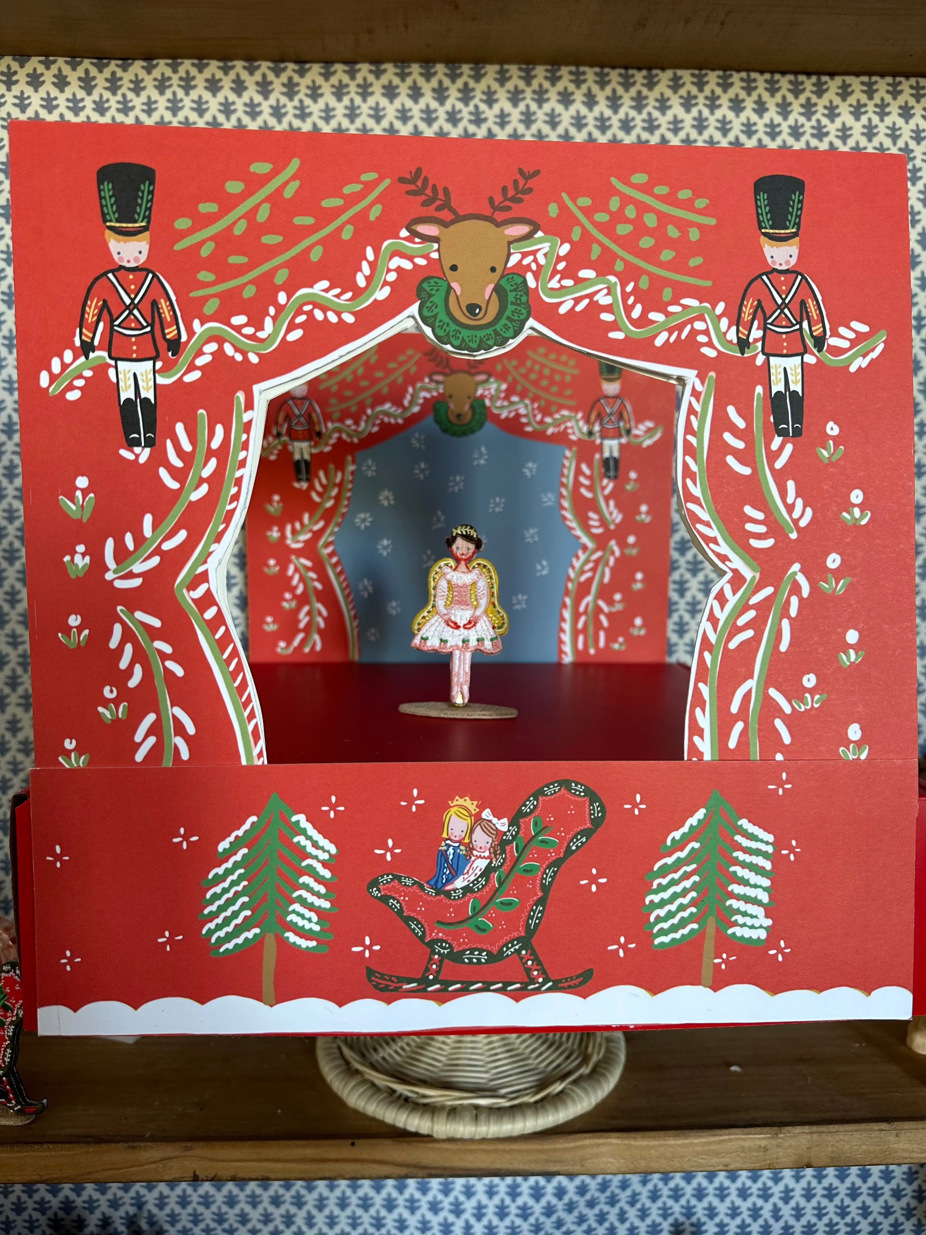 Nutcracker Theater Embroidered Characters   Stage