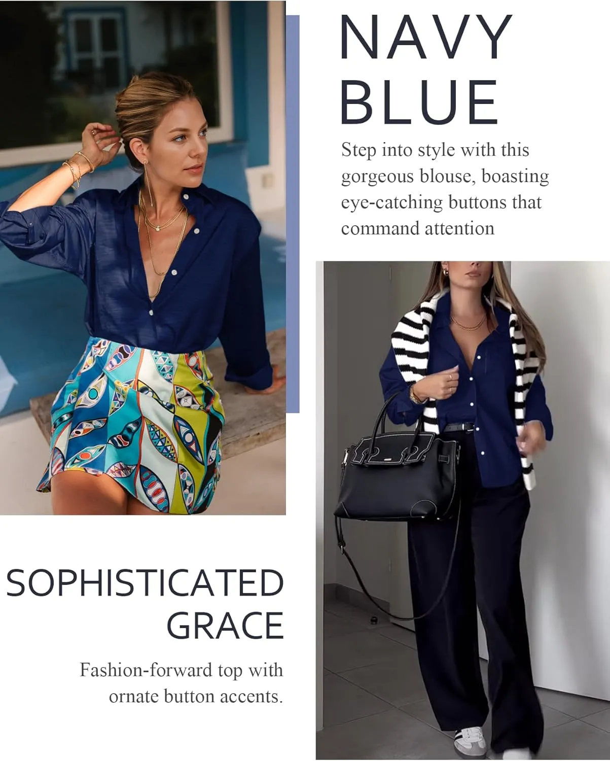 Odosalii Womens Button Down Shirts V Neck Rolled Up Long Sleeve Tops Elegant Dressy Blouses Business Casual Outfits