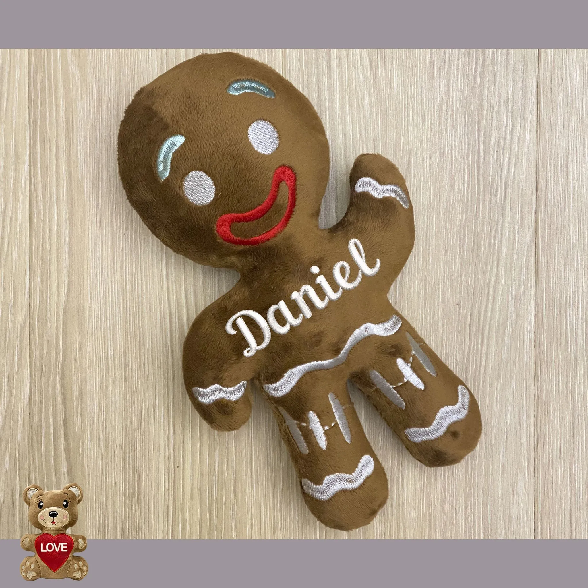 Personalised Gingerbread Stuffed toy - Custom Gifts For Children