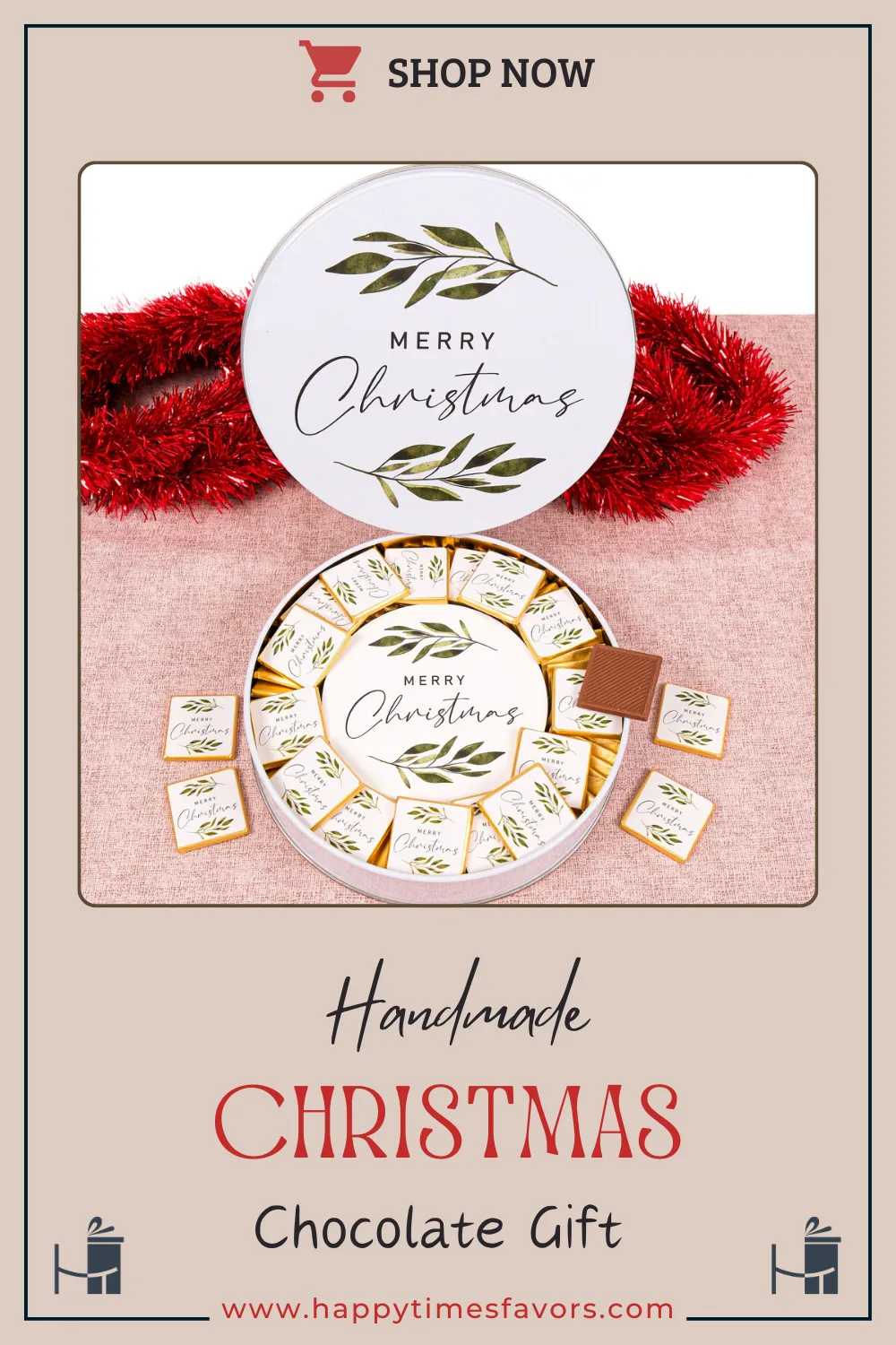 Personalized Christmas Gift, Chocolate Noel, New Year, Happy Holidays, Coworker, Merry Christmas Chocolate Favors, Handmade Gift, Custom Design