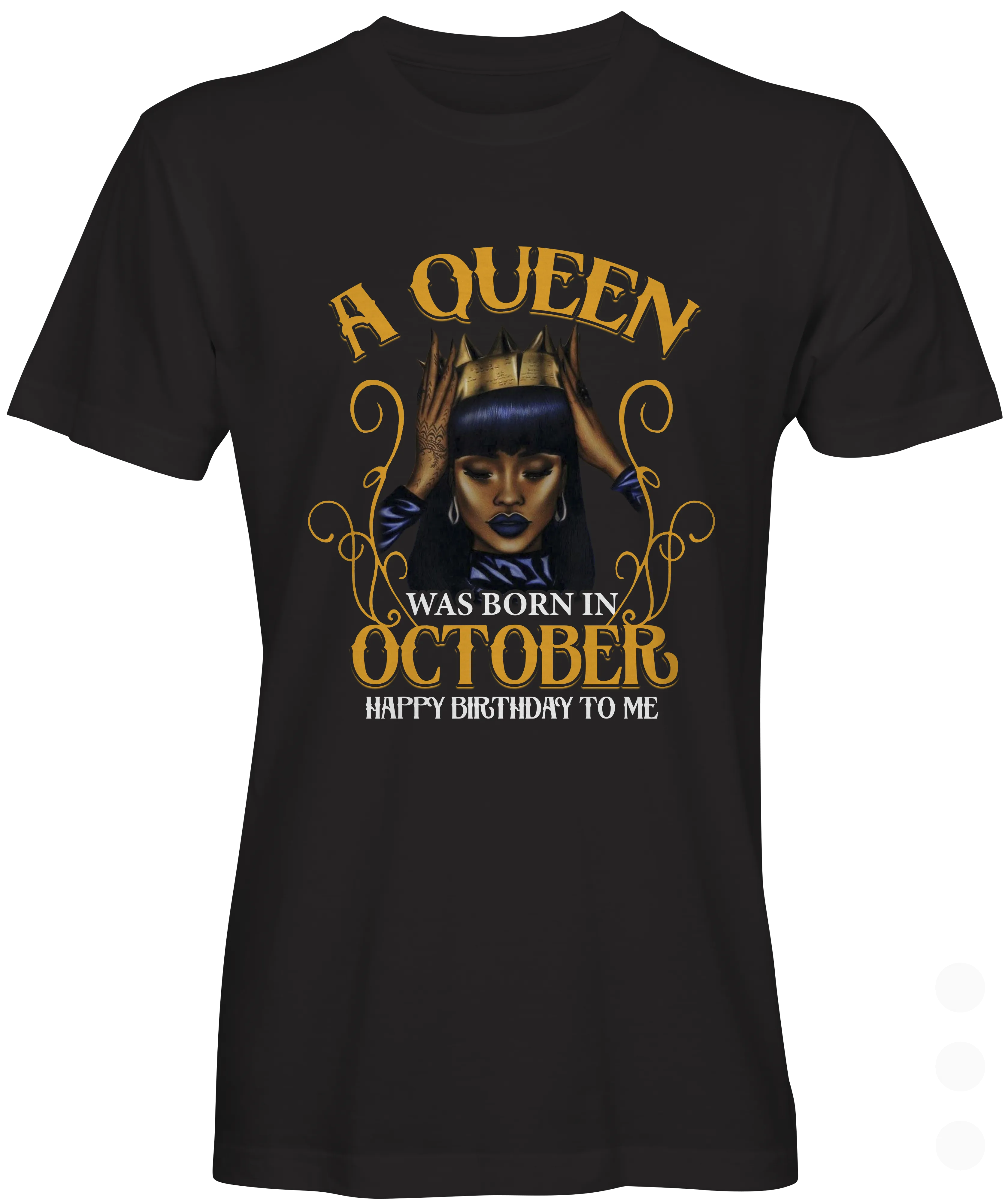Queen Born In October Graphic T-shirt