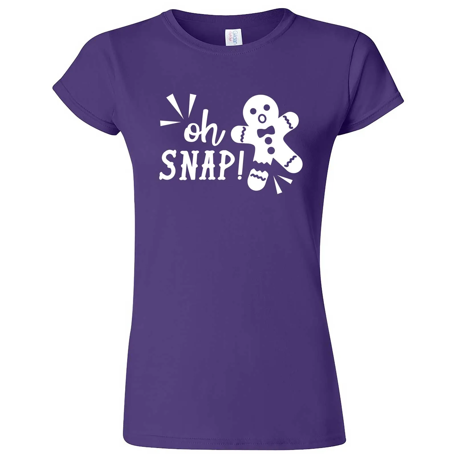 "Oh Snap Gingerbread Man" women's t-shirt