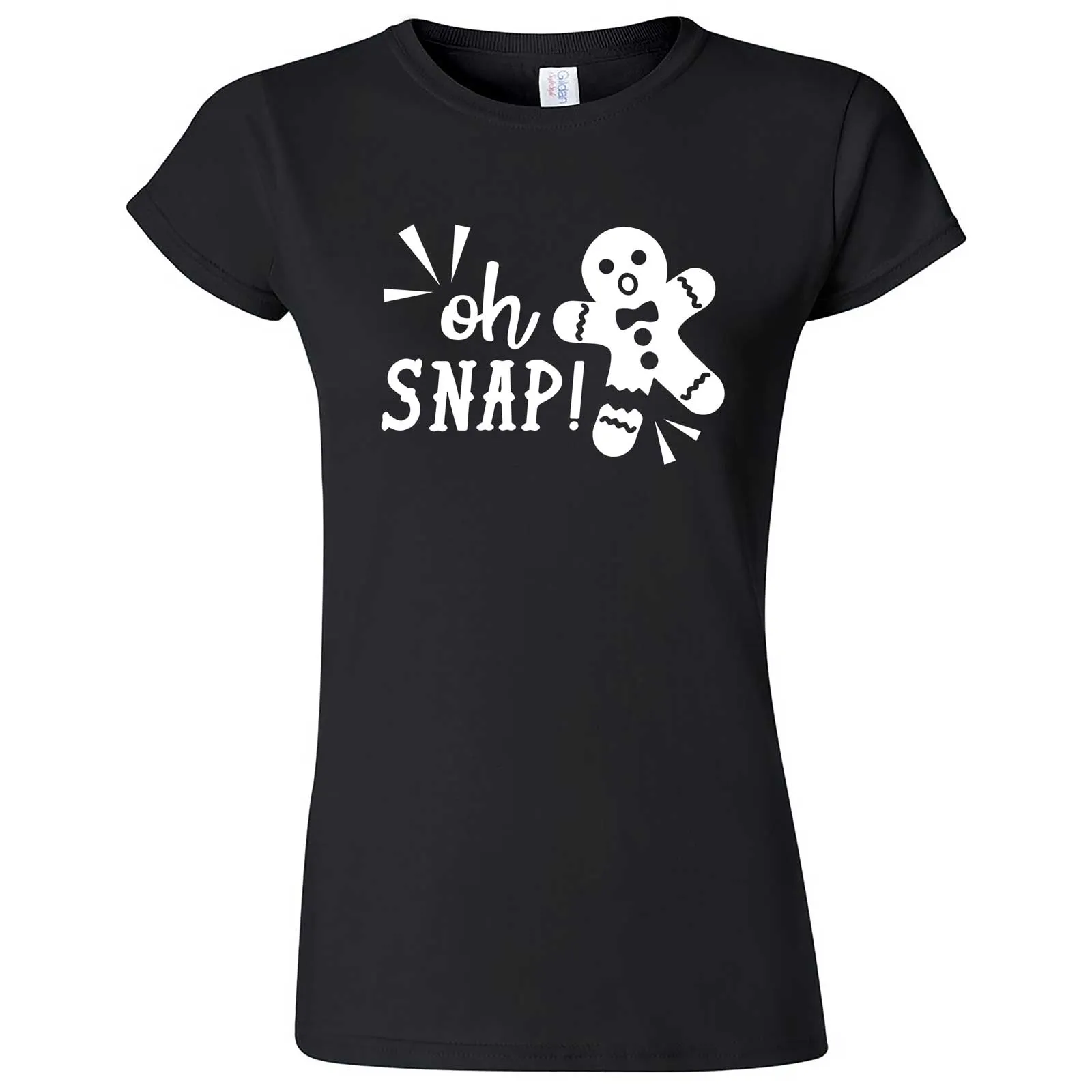 "Oh Snap Gingerbread Man" women's t-shirt