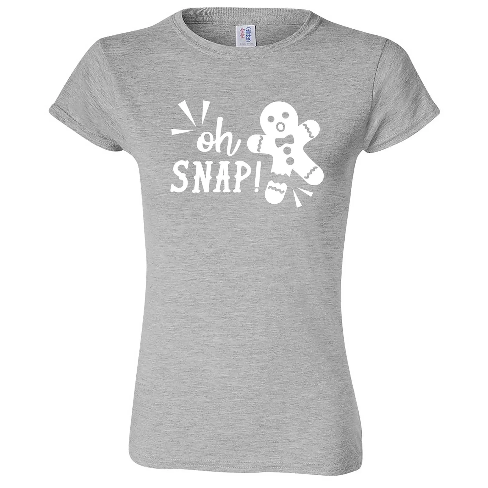 "Oh Snap Gingerbread Man" women's t-shirt