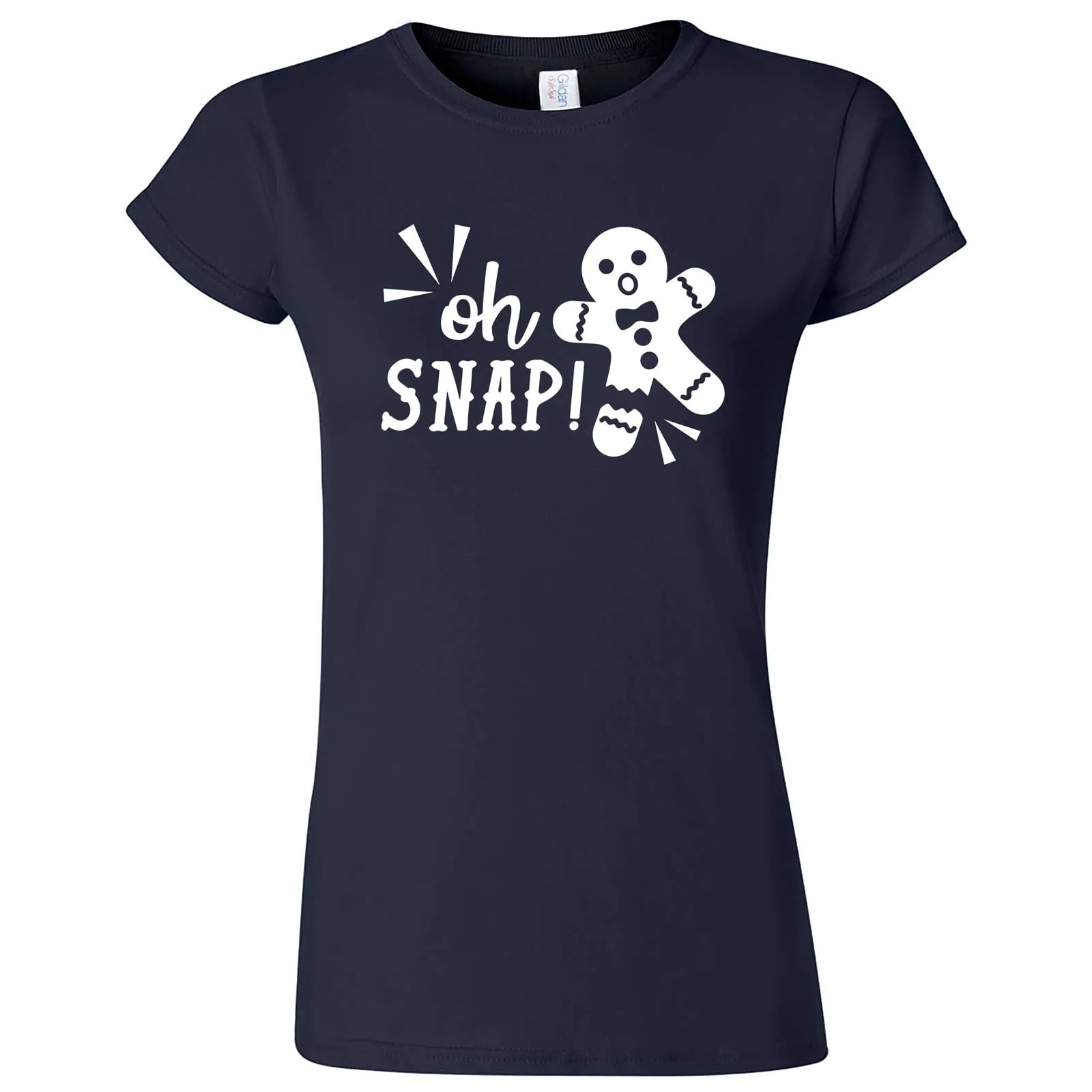 "Oh Snap Gingerbread Man" women's t-shirt