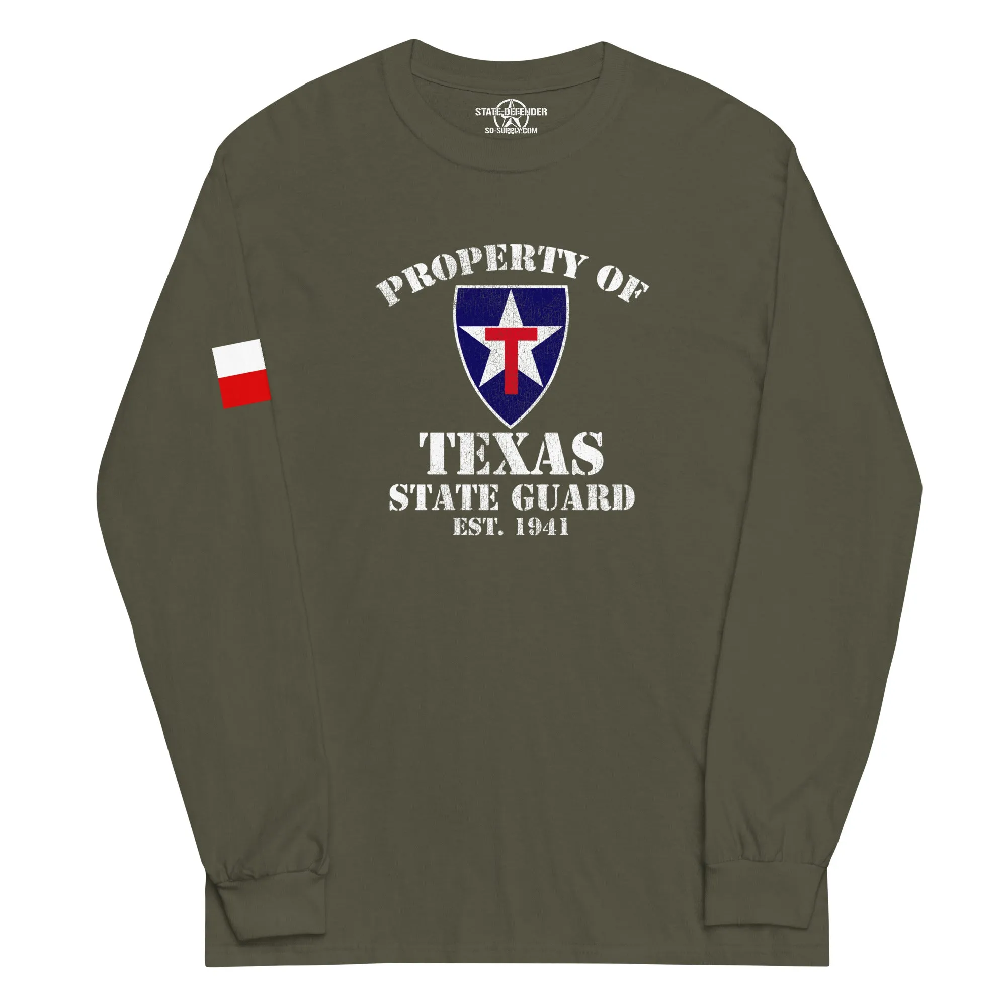"Property of Texas State Guard" Long Sleeve Shirt
