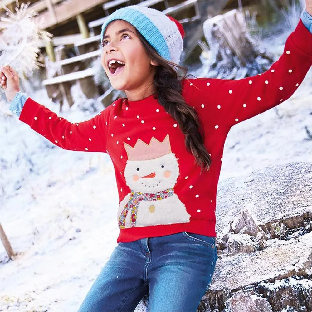 RETSUGO Toddler Boy Christmas Outfit Baby Boy Girl Winter Warm Holiday Fleece Pullover Xmas Crewneck Sweater 1-7 Years