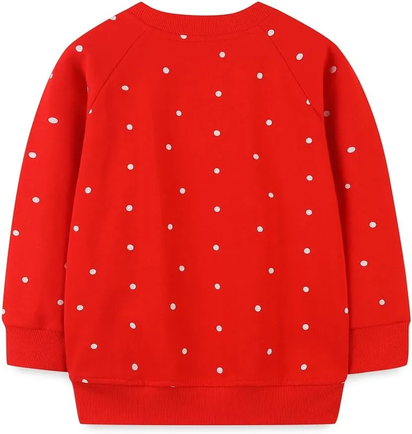 RETSUGO Toddler Boy Christmas Outfit Baby Boy Girl Winter Warm Holiday Fleece Pullover Xmas Crewneck Sweater 1-7 Years