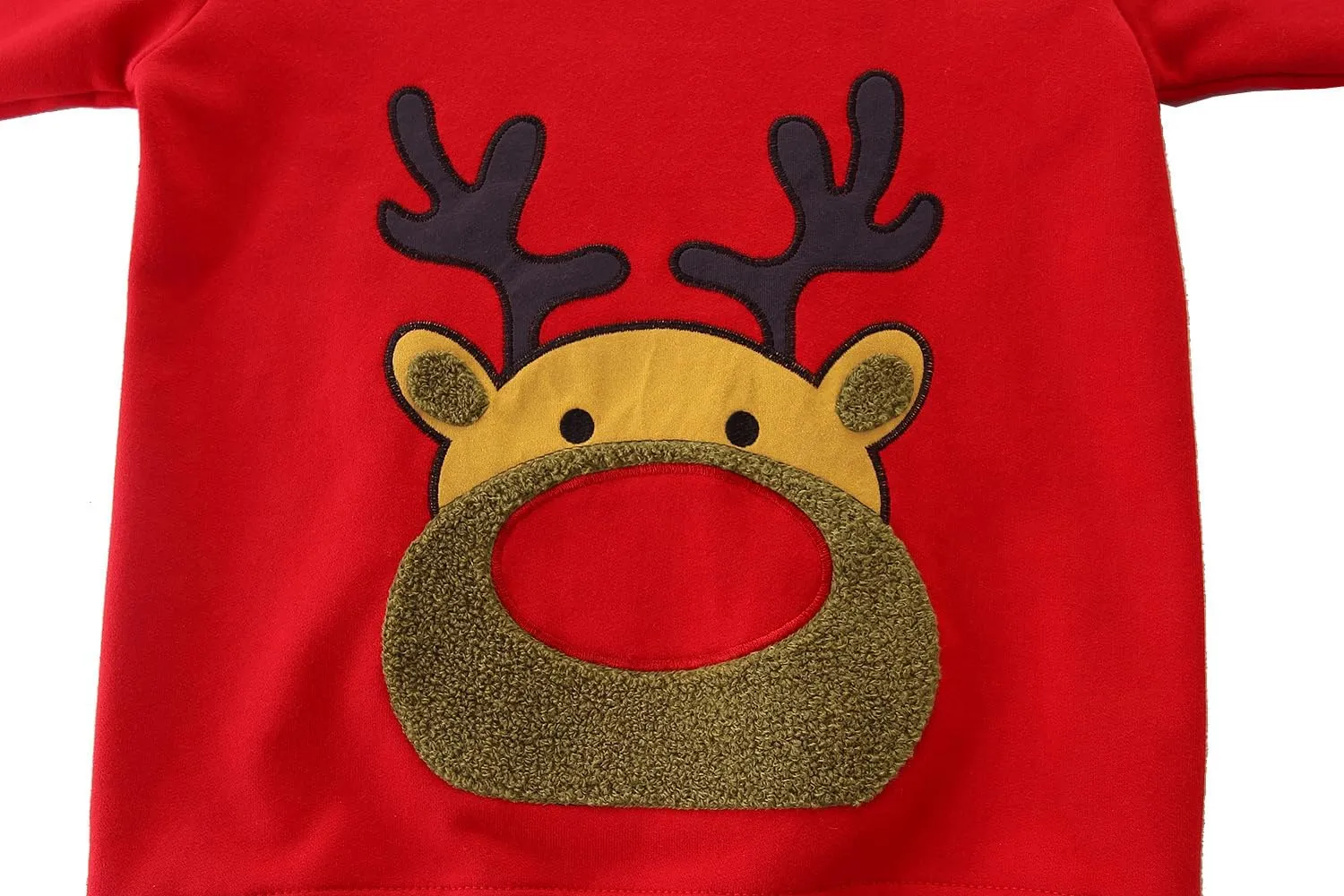 RETSUGO Toddler Boy Christmas Outfit Baby Boy Girl Winter Warm Holiday Fleece Pullover Xmas Crewneck Sweater 1-7 Years