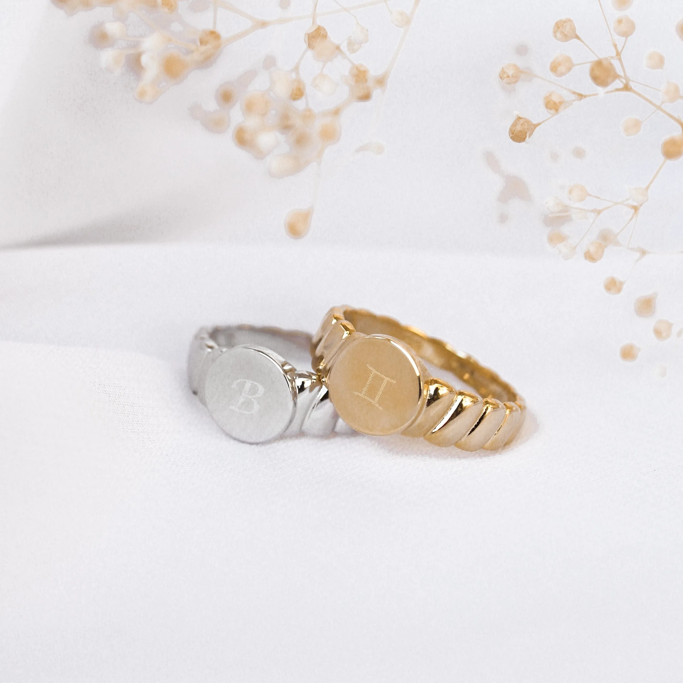 SECONDS Clarissa - Sterling Silver Monogram Ring